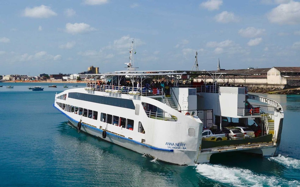 Ferry boat tem sistema especial durante feriado do trabalhador (Foto: DivulgaÃ§Ã£o/Internacional Travessias)