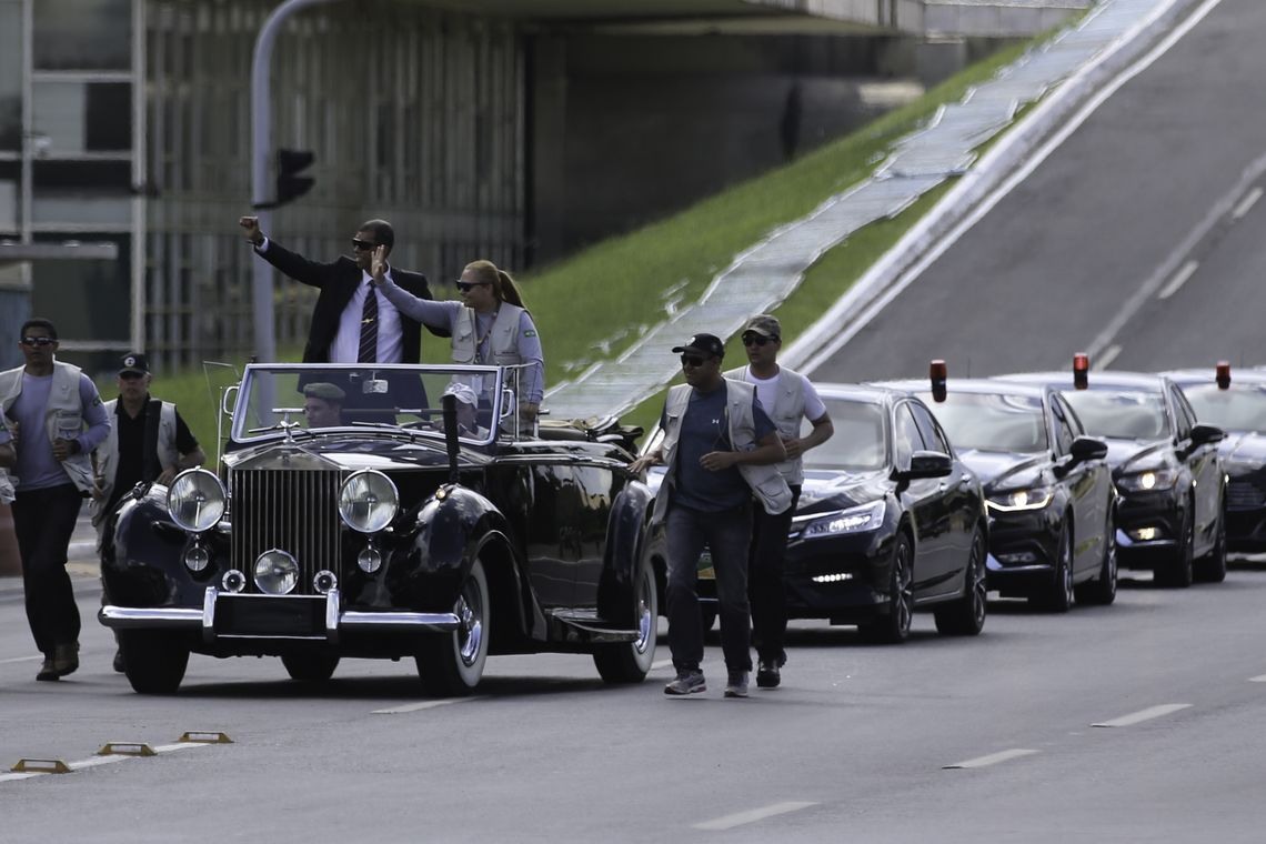 Equipe de seguranÃ§a faz ensaio para posse do presidente eleito Jair Bolsonaro na Esplanada dos MinistÃ©rios