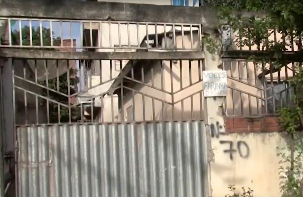 Casa onde menino de 5 anos foi morto pelo padrasto na Bahia  â?? Foto: ReproduÃ§Ã£o/TV Santa Cruz