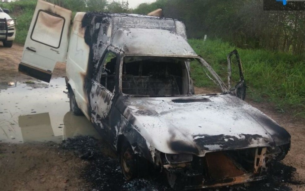 Suspeito foi preso ao incendiar carro usado no crime (Foto: Divulgação / SSP-BA)