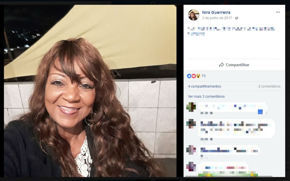 Cantora Nira Guerreira estÃ¡ internada em hospital da capital baiana para tratar cÃ¢ncer (Foto: ReproduÃ§Ã£o/Facebook)