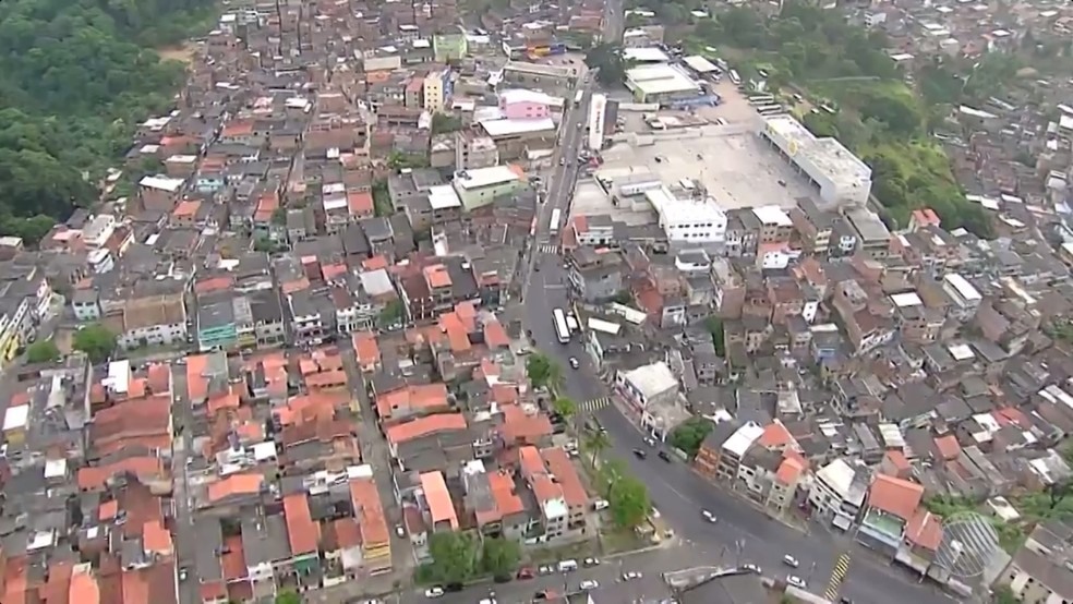 Caso ocorreu no bairro do Cabula, em Salvador (Foto: ReproduÃ§Ã£o/TV Bahia)