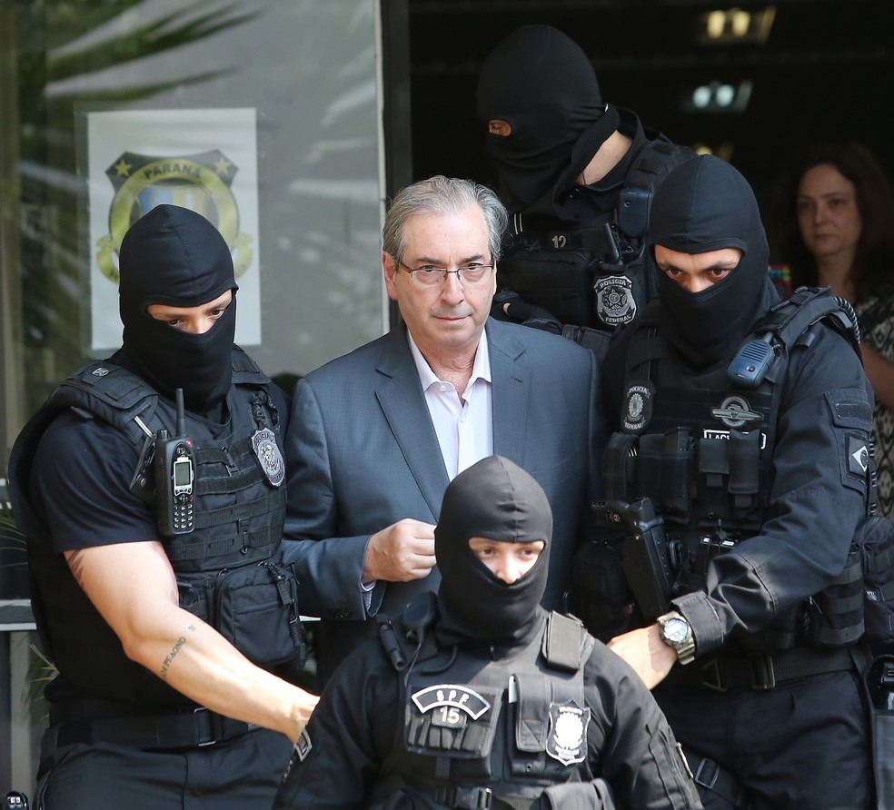 Eduardo Cunha está preso no Paraná, pela Operação Lava Jato (Foto: Giuliano Gomes/ PR PRESS)