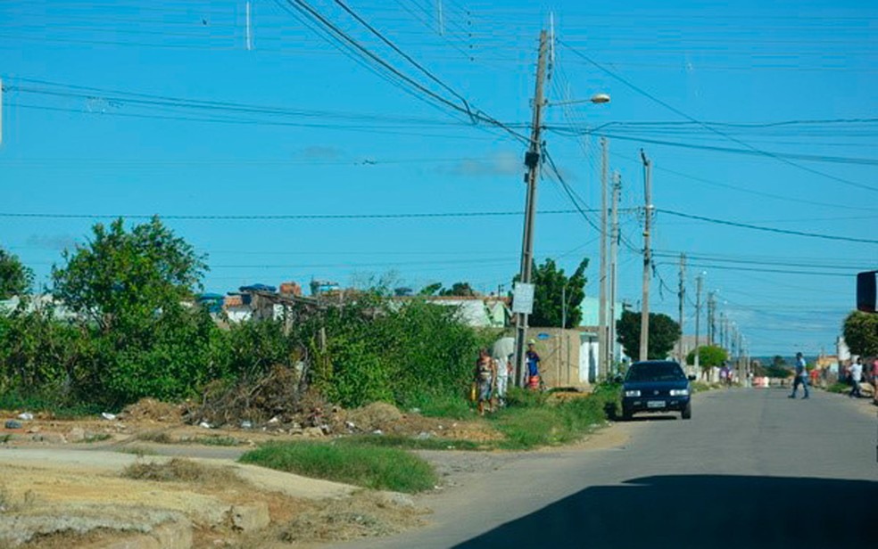 Adolescente foi morto dentro de horta comunitária em Vitória da Conquista (Foto: Anderson Oliveira/Blog do Anderson)