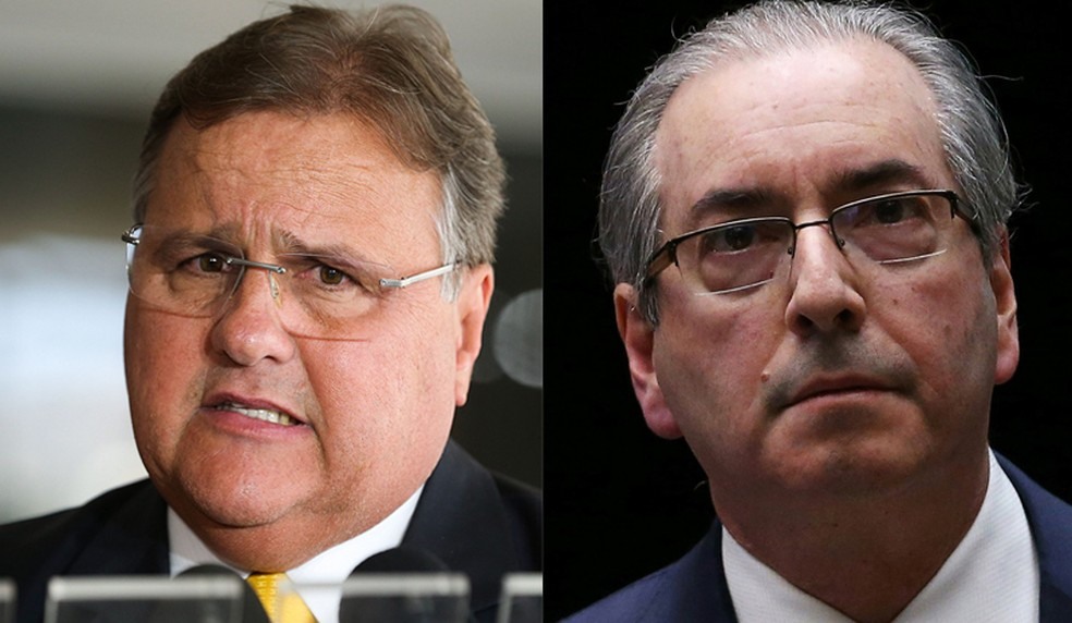 Montagem de fotos com o ex-ministro Geddel Vieira Lima e o deputado cassado e ex-presidente da Câmara Eduardo Cunha (Foto: Valter Campanato/Agência Brasil e Adriano Machado/Reuters)