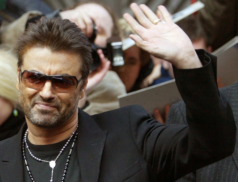 George Michael em conferência em 2005. (Foto: Tobias Schwarz/Reuters)