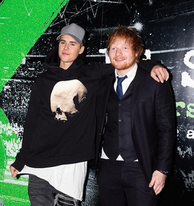 Justin Bieber e Ed Sheeran (Foto: Getty Images)