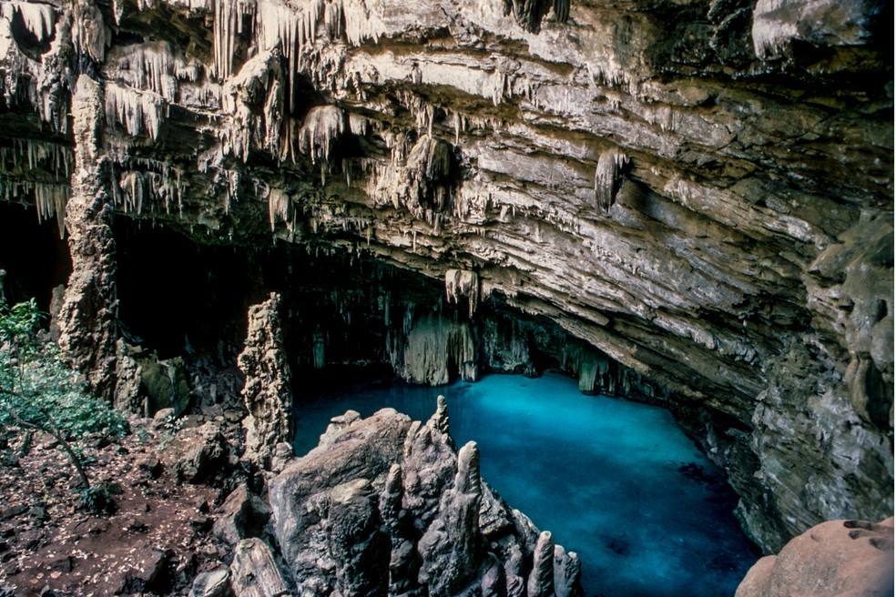 Gruta da Lagoa Azul, em Nobres (Foto: José Medeiros/Gcom/MT)