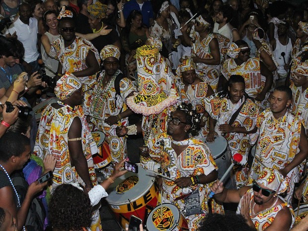 Desfile do Ilê Aiyê no carnaval de Salvador 2017. Bahia (Foto: Tiago Caldas /Ag Haack)