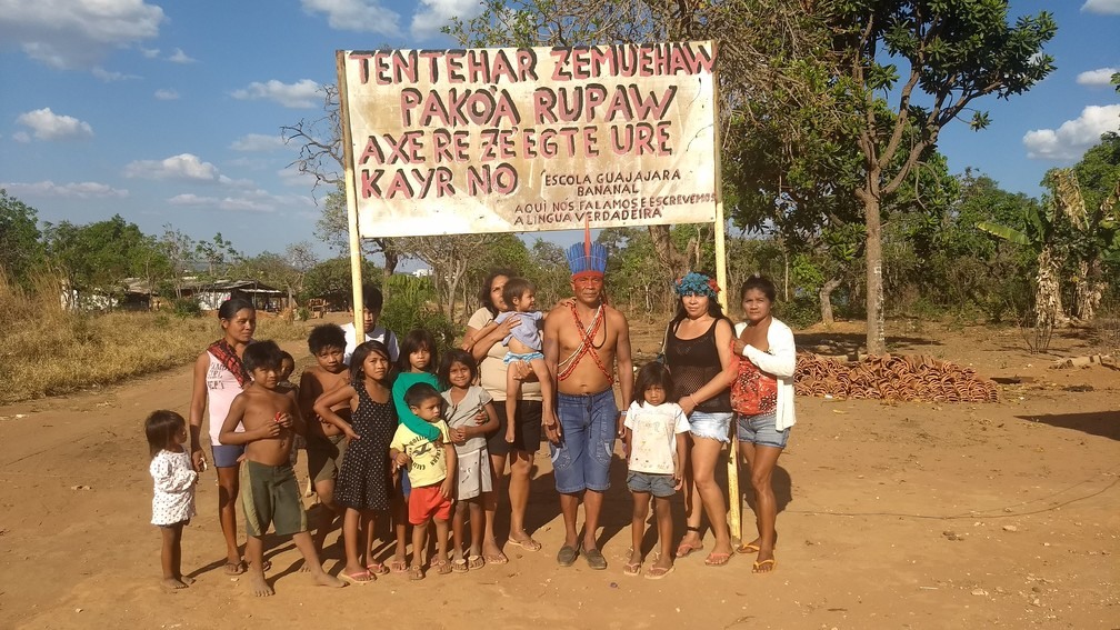 Indígenas Guajajara que vivem nos arredores do 'Santuário dos Pajés' (Foto: Marília Marques/G1)