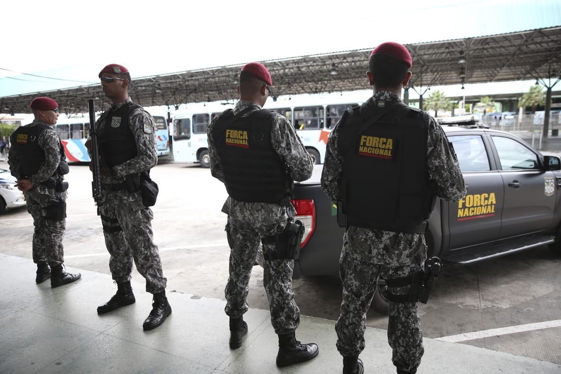 ApÃ³s a sÃ©rie de ataques no CearÃ¡, a ForÃ§a Nacional de SeguranÃ§a PÃºblica estÃ¡ fazendo o policiamento ostensivo nas ruas de Fortaleza, em apoio aos agentes de seguranÃ§a do estado.