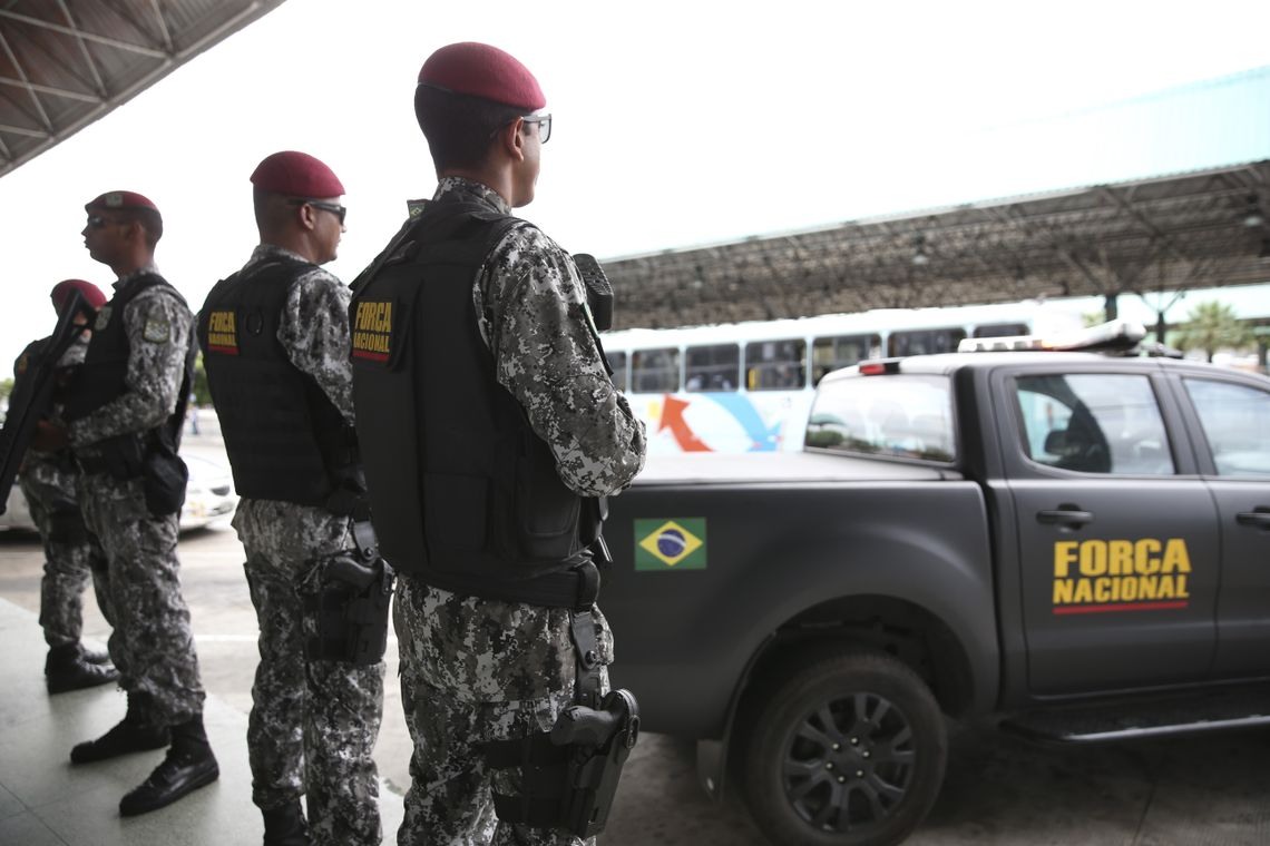 ApÃ³s a sÃ©rie de ataques no CearÃ¡, a ForÃ§a Nacional de SeguranÃ§a PÃºblica estÃ¡ fazendo o policiamento ostensivo nas ruas de Fortaleza, em apoio aos agentes de seguranÃ§a do estado.