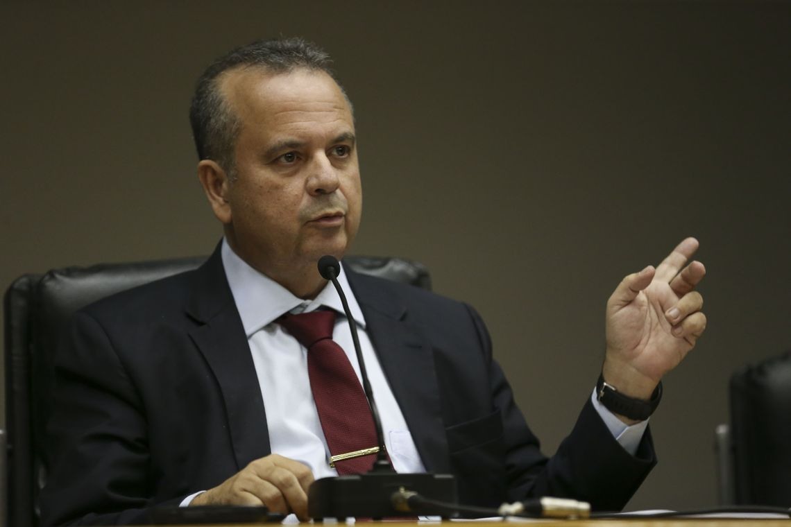 O secretÃ¡rio especial de PrevidÃªncia e Trabalho do MinistÃ©rio da Economia, RogÃ©rio Marinho, fala Ã  imprensa, sobre saques do FGTS.