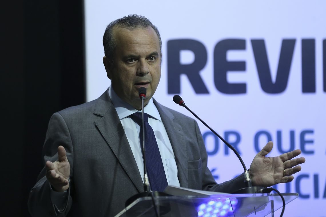 O secretÃ¡rio especial de PrevidÃªncia e Trabalho do MinistÃ©rio da Economia, RogÃ©rio Marinho, fala na abertura do seminÃ¡rio PrevidÃªncia: por que a reforma Ã© crucial para o futuro do paÃ­s?