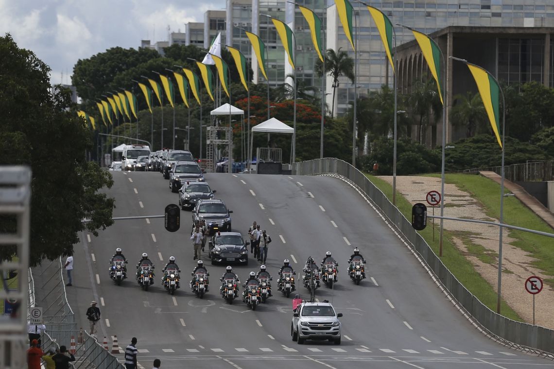 Ã?ltimo ensaio para a posse do presidente eleito, Jair Bolsonaro.