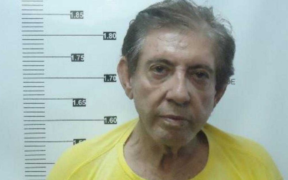 Foto de JoÃ£o de Deus no registro do sistema penitenciÃ¡rio, em GoiÃ¡s â?? Foto: ReproduÃ§Ã£o/TV Anhanguera