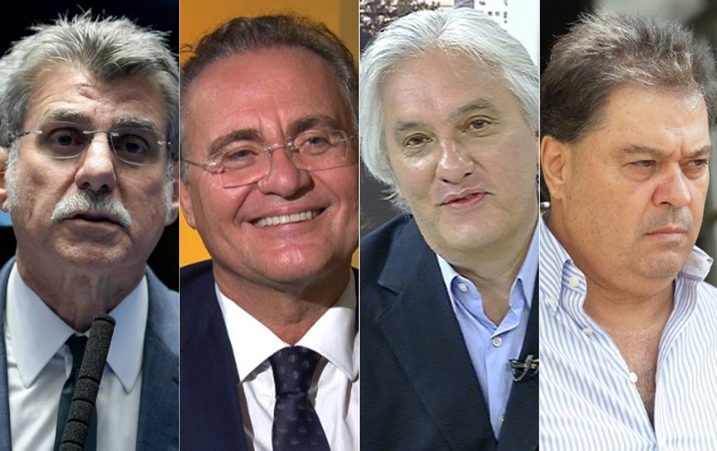 Lava Jato identificou quatro dos cinco polÃ­ticos que receberam propina da Odebrecht por projeto no Senado: Romero JucÃ¡, Renan Calheiros, DelcÃ­dio do Amaral e Gim Argello â?? Foto: Pedro FranÃ§a, Leandro Abreu e Giuliano Gomes / AgÃªncia Senado, G1 MS, PR Press e GloboNews