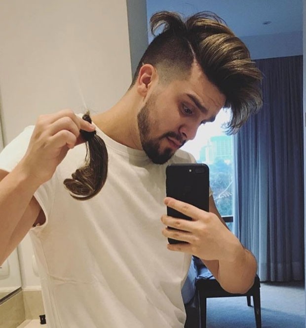 Luan: adeus ao cabelo (Foto: Reprodução Instagram)