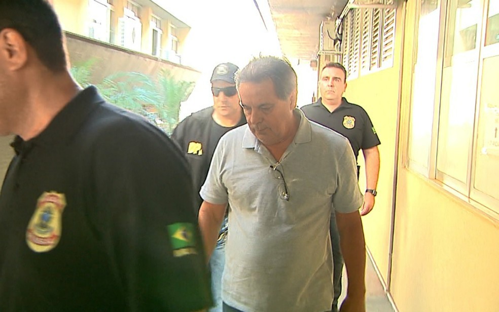 Luiz Eduardo de Oliveira e Silva, irmão de José Dirceu, é preso em Ribeirão Preto (Foto: Paulo Souza/EPTV)