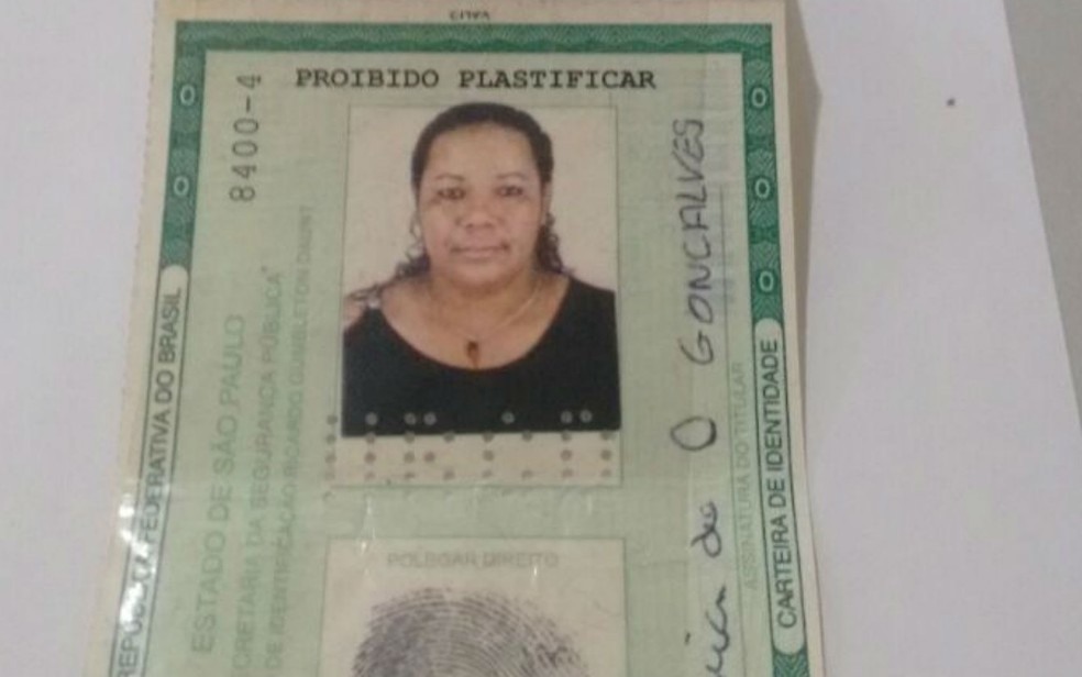 Vítima foi identificada como Ana Maria de Oliveira, de 41 anos (Foto: Divulgação / Polícia Civil)