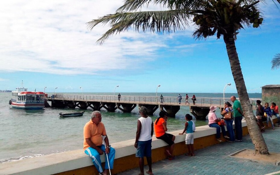 Travessia Mar Grande-Salvador (Foto: Vanderson Nascimento/ TV Bahia)