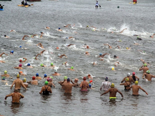 Outra edição da Maratona Aquática 14 Bis, em Bertioga (Foto: Arquivo/Prefeitura de Bertioga)