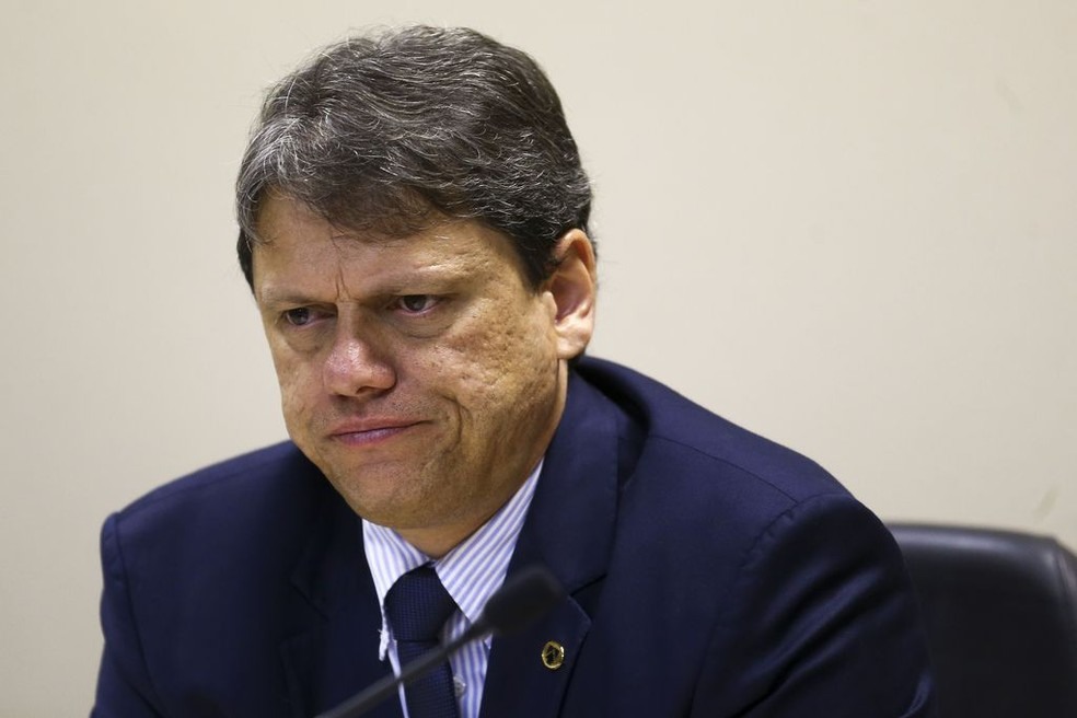 O ministro de Infraestrutura, TarcÃ­sio Freitas  â?? Foto: Marcelo Camargo/AgÃªncia Brasil