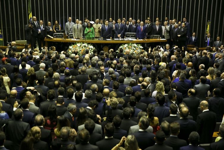 SessÃ£o de posse dos Deputados Federais para a 56a Legislatura.