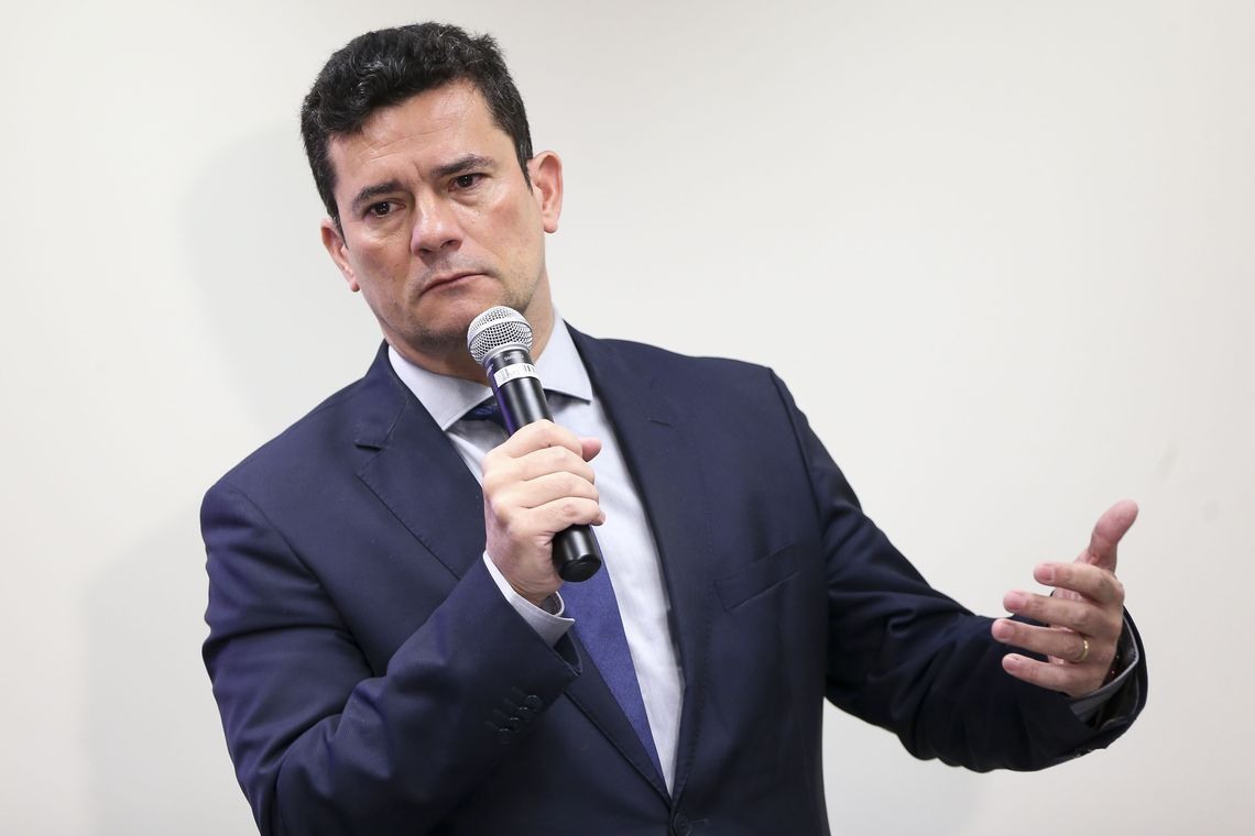  O ministro da JustiÃ§a e SeguranÃ§a PÃºblica, Sergio Moro, durante reuniÃ£o para discutir sugestÃµes ao Projeto de Lei Anticrime, na Escola Nacional de FormaÃ§Ã£o e AperfeiÃ§oamento de Magistrados, Enfam.