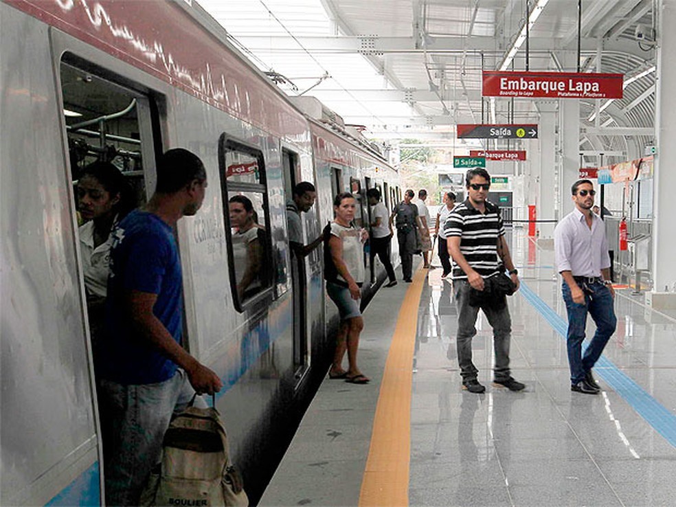 EstaÃ§Ã£o BonocÃ´ do metrÃ´ de Salvador (Foto: Pedro Moraes/Gov Bahia)