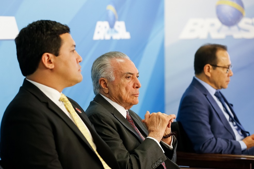 O presidente Michel Temer durante anÃºncio da ampliaÃ§Ã£o dos saques do fundo PIS-Pasep. (Foto: Cesar ItiberÃª/PresidÃªncia da RepÃºblica)