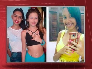 Adolescentes assassinadas em Camaçari, na região metropolitana de Salvador (Foto: Imagem/TV Bahia)