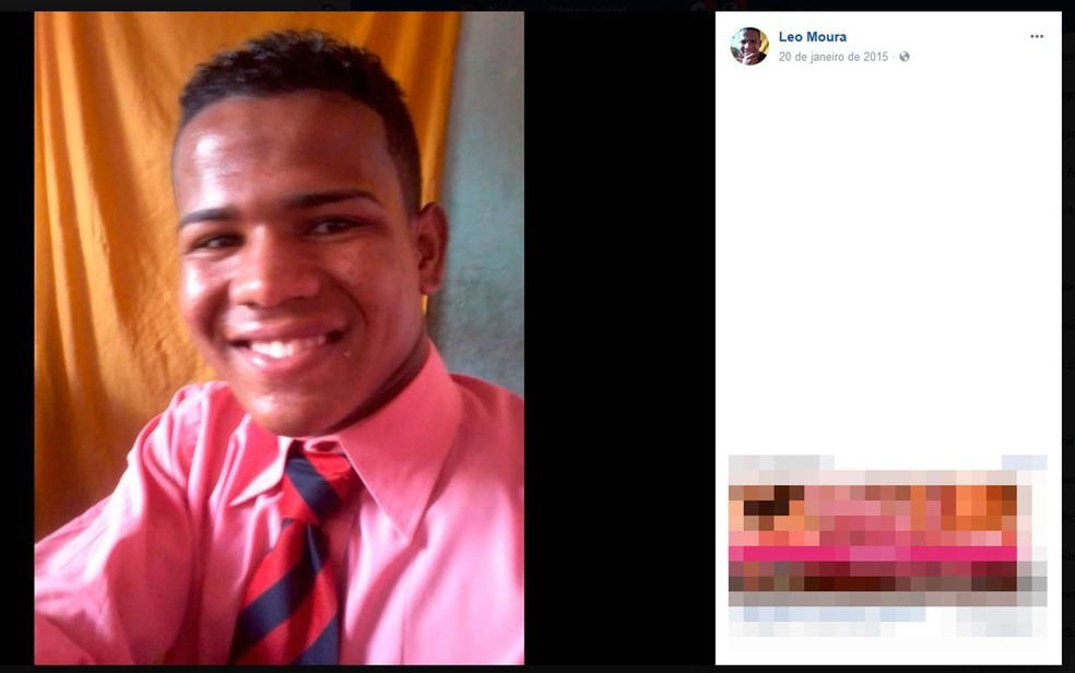 Leandro Moura, jovem que foi achado morto atrás de igreja na Bahia (Foto: Reprodução/Facebook)