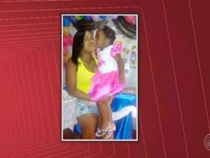 Namorada e sobrinha morreram após serem baleadas no sábado (Foto: Reprodução/ TV Bahia)