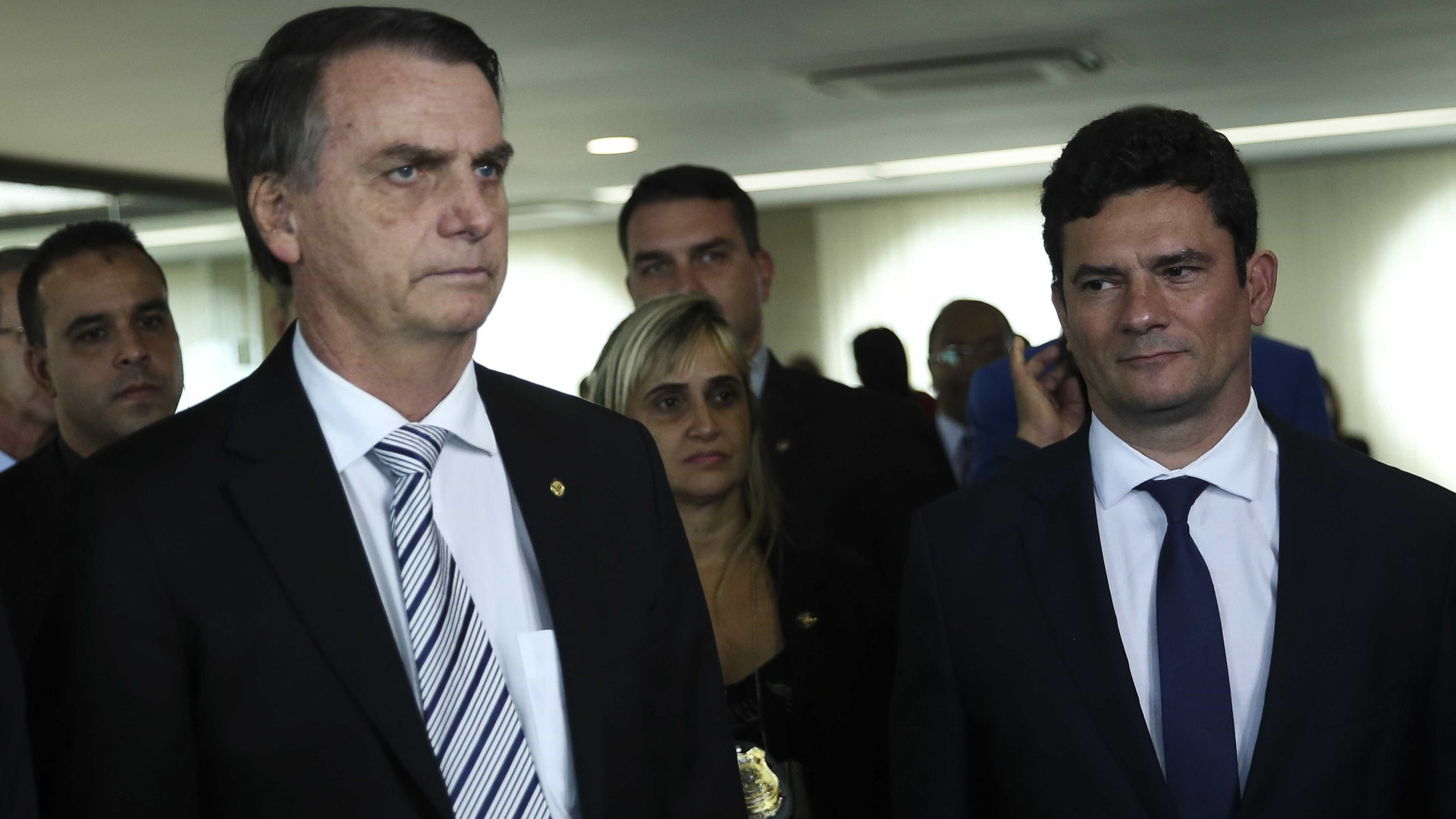 Resultado de imagem para Moro e Bolsonaro tiveram reuniÃ£o no Alvorada e participam de evento