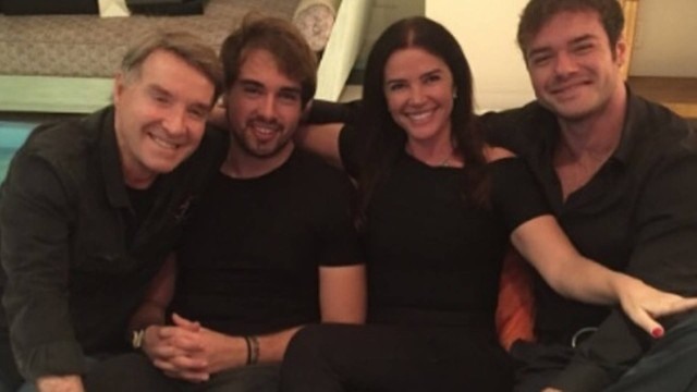 Eike Batista, Olin, Luma de Oliveira e Thor juntos no aniversário do caçula