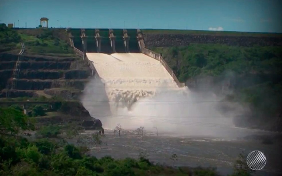 Sistema vai transpor as águas de Pedra do Cavalo, no Recôncavo da Bahia, para a barragem Joanes II, em Camaçari (Foto: Reprodução/ TV Bahia)