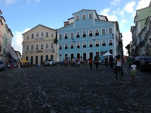 Bairro do Pelourinho, no Centro Histórico de Salvador (Foto: Henrique Mendes / G1 )