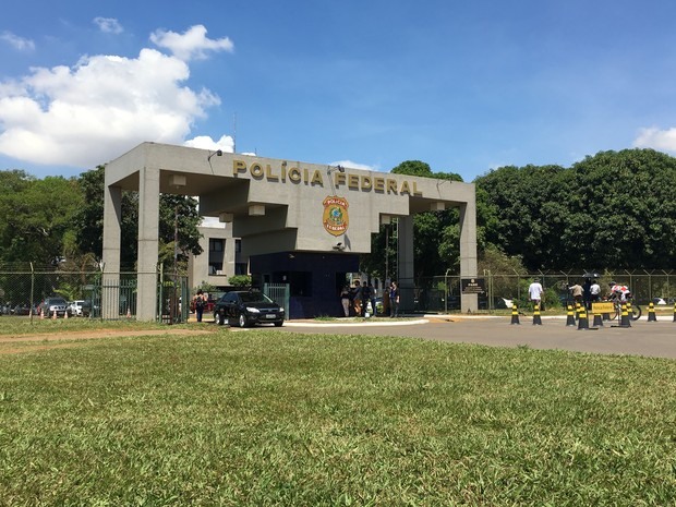 Fachada da Superintendência da Polícia Federal, em Brasília (Foto: Gabriel Luiz/G1)