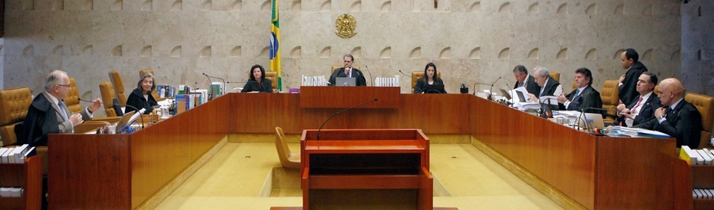 Ministros do STF no plenÃ¡rio do tribunal durante a sessÃ£o desta quinta-feira (29) â?? Foto: Rosinei Coutinho/SCO/STF 