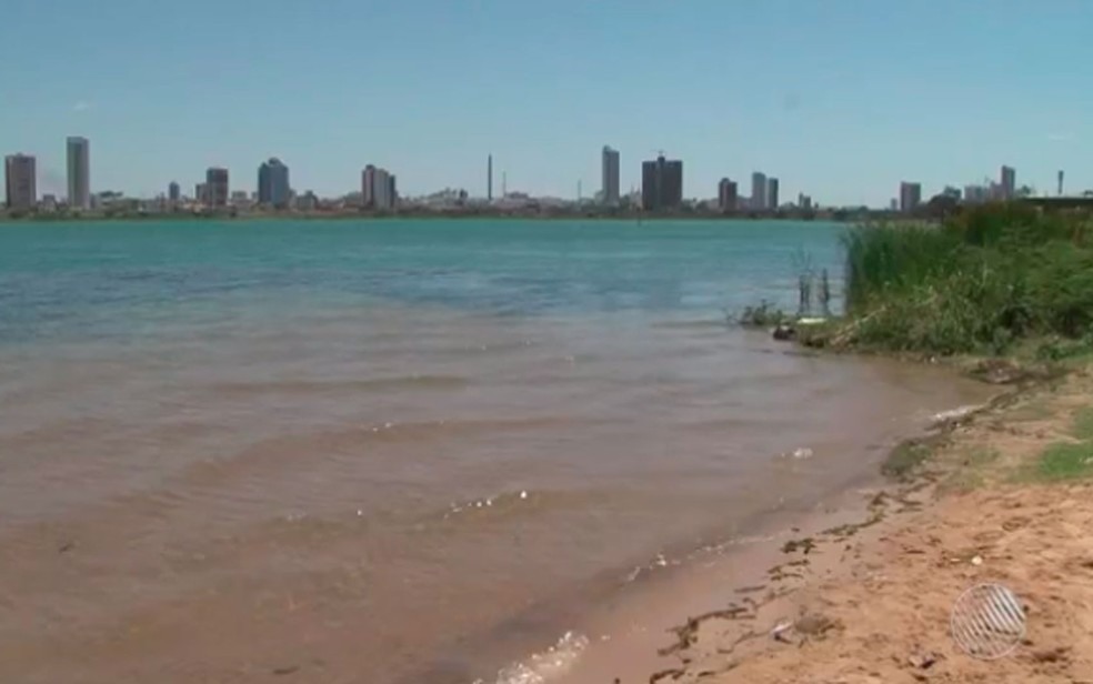 Situação aconteceu na localidade conhecida como 'prainha', trecho do Rio São Francisco (Foto: Reprodução/ TV Bahia)