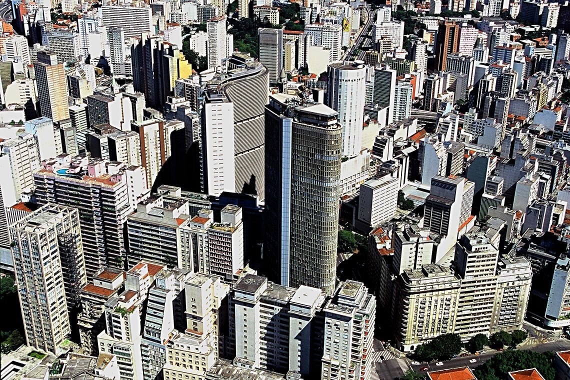 Vista aÃ©rea de SÃ£o Paulo