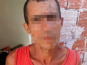 Homem suspeito de matar a mulher e enterrar o corpo foi preso na Bahia (Foto: Divulgação/Polícia Militar)