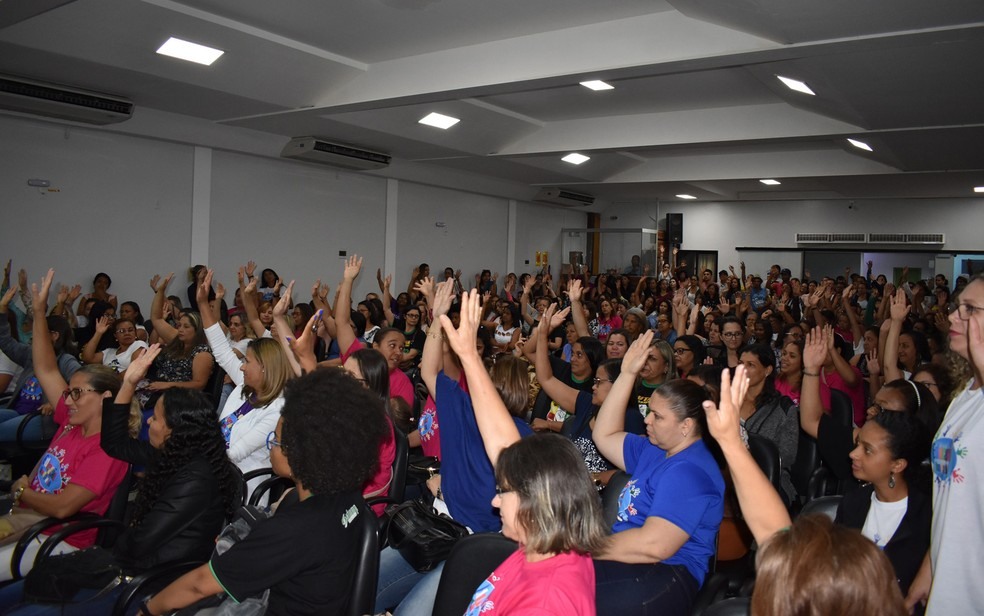 Professores decidiram pela suspensão da greve, em assembleia na terça-feira (Foto: Divulgação/ Simmp)