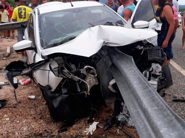 Acidente na BR-235 em Remanso, na Bahia (Foto: Edmar Passos/ Arquivo Pessoal)