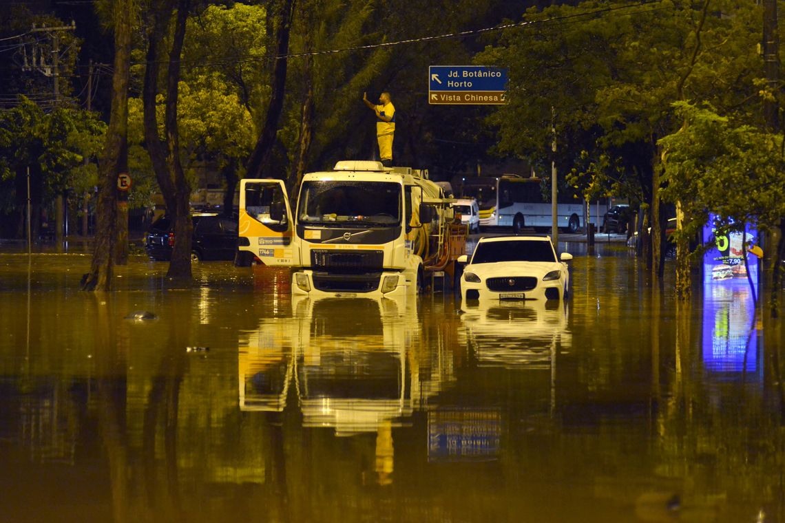 Rio de Janeiro, Chuvas, Enchentes.  REUTERS/Lucas Landau