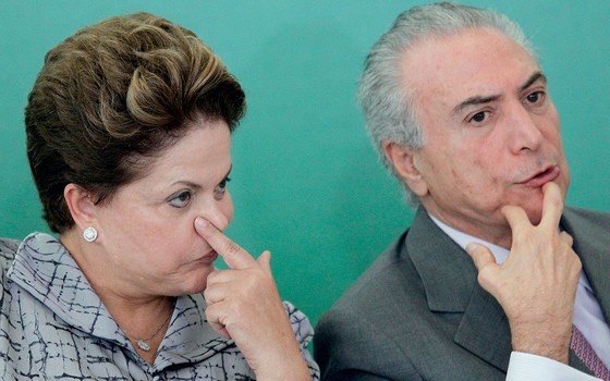 Dilma Roussef e o presidente Michel Temer (Foto:   Ueslei Marcelino / Reuters)