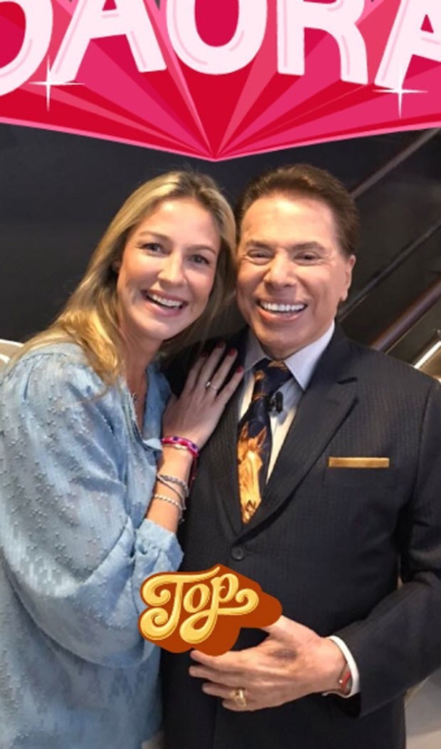 Luana Piovani  e Silvio Santos  (Foto: Reprodução)