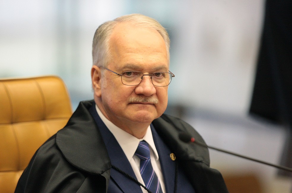 Ministro Edson Fachin durante sessÃ£o do STF (Foto: Carlos Moura/STF)