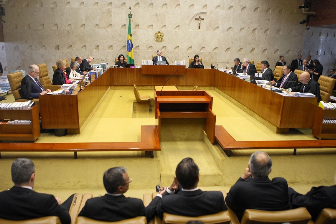 PlenÃ¡rio do Supremo Tribunal Federal (STF) durante julgamento sobre a constitucionalidade do decreto do indulto natalino editado pelo presidente Michel Temer, no ano passado. O relator do caso, Ã© ministro LuÃ­s Roberto Barroso.